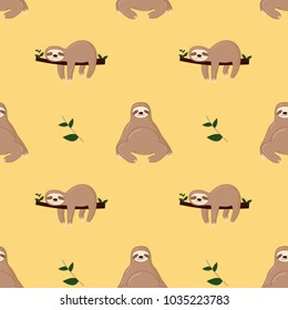 sloths pattern seamless