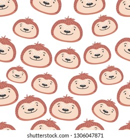 sloths vector pattern