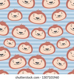 sloths vector pattern