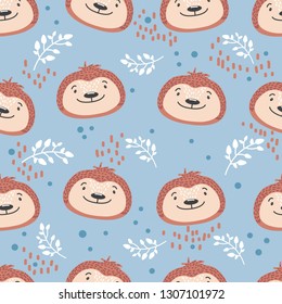 sloths vector pattern