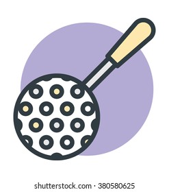 Slotted Spatula Vector Icon