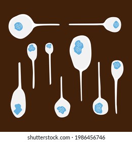 slotted spoon designs with various sizes