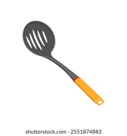 Slotted Spoon Flat Icon, Vector illustration