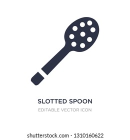 slotted spoon icon on white background. Simple element illustration from Food concept. slotted spoon icon symbol design.