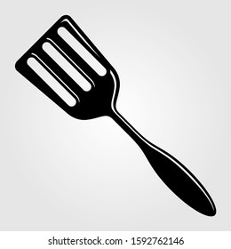Slotted Turner icon isolated on white background. Vector illustration