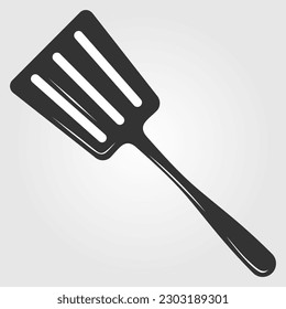 Slotted Turner icon isolated on white background. Vector illustration