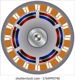 1,250 Electric Motor Diagram Images, Stock Photos & Vectors | Shutterstock