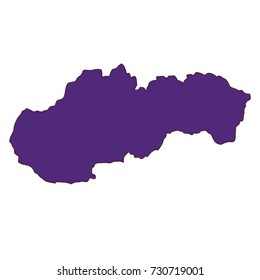 Slovakia Country Map Vector