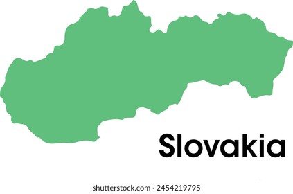 mapa de eslovaquia en Vectores