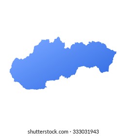 Slovakia country map,border