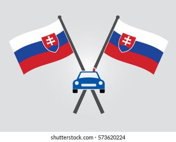 Slovakia Emblem Cop Police