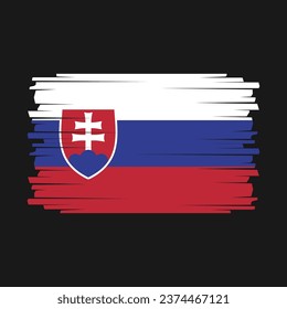 Slowakische Vektorgrafik für die Gestaltung der Flagge