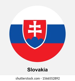 Slovakia flag icon isolated vector illustration