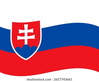 Ilustrador de banderas de Eslovaquia país banderas símbolo nación
icono de saludo