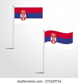 The Slovakia flag normal and waving flag set | abstract flag vector eps 10