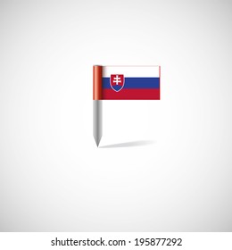 slovakia flag pin