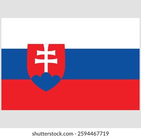 Slovakia Flag Vector Design , Slovakia Country Flag