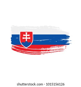 Slovakia flag, vector illustration