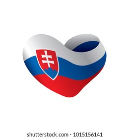 Slovakia flag, vector illustration