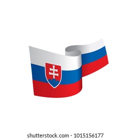Slovakia flag, vector illustration