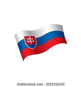 Slovakia flag, vector illustration