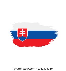 Slovakia flag, vector illustration