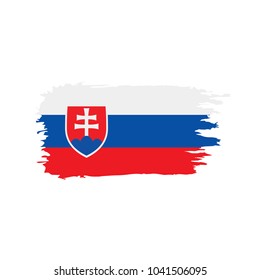 Slovakia flag, vector illustration
