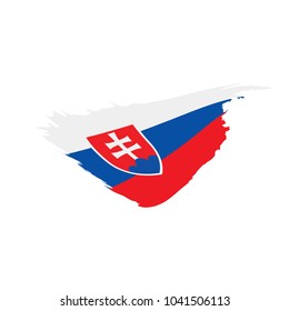 Slovakia flag, vector illustration