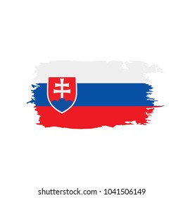 Slovakia flag, vector illustration