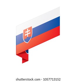 Slovakia flag, vector illustration