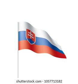 Slovakia flag, vector illustration