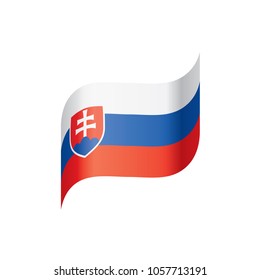 Slovakia flag, vector illustration