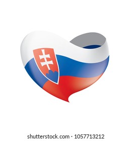 Slovakia flag, vector illustration