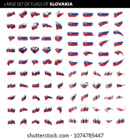Slovakia flag, vector illustration