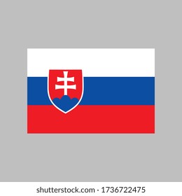 Slovakia flag vector illustration in high quality for ui and ux, website or mobile application