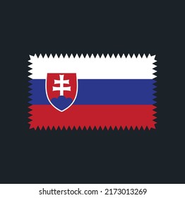 Vector de bandera de Eslovaquia. Bandera nacional