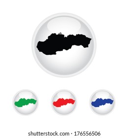 Slovakia Icon Illustration with Four Color Variations