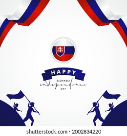 Slovakia Independence Day Background Design