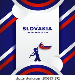 Diseño de fondo del Día de la Independencia de Eslovaquia