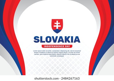Slovakia Independence Day Background Design