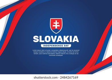Eslovaquia Día de la Independencia Diseño de fondo