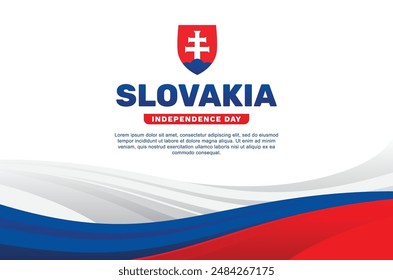 Slovakia Independence Day Background Design