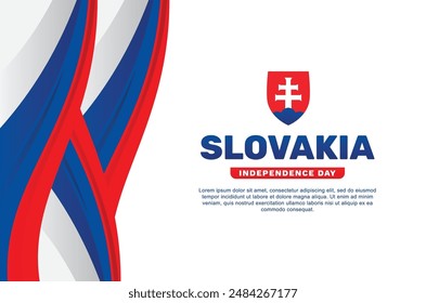 Slovakia Independence Day Background Design