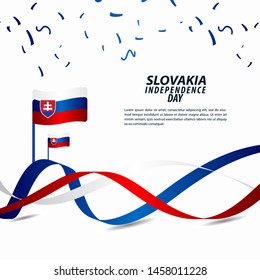 Slovakia Independence Day Celebration Vector Template Design Illustration