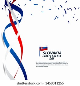 Slovakia Independence Day Celebration Vector Template Design Illustration