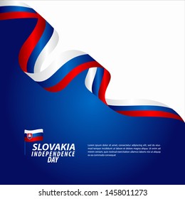 Slovakia Independence Day Celebration Vector Template Design Illustration