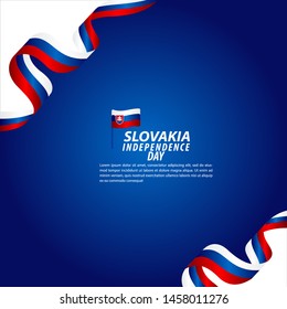 Slovakia Independence Day Celebration Vector Template Design Illustration