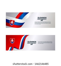 Slovakia Independence Day Celebration Vector Template Design Illustration