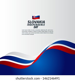 Slovakia Independence Day Celebration Vector Template Design Illustration