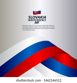 Slovakia Independence Day Celebration Vector Template Design Illustration